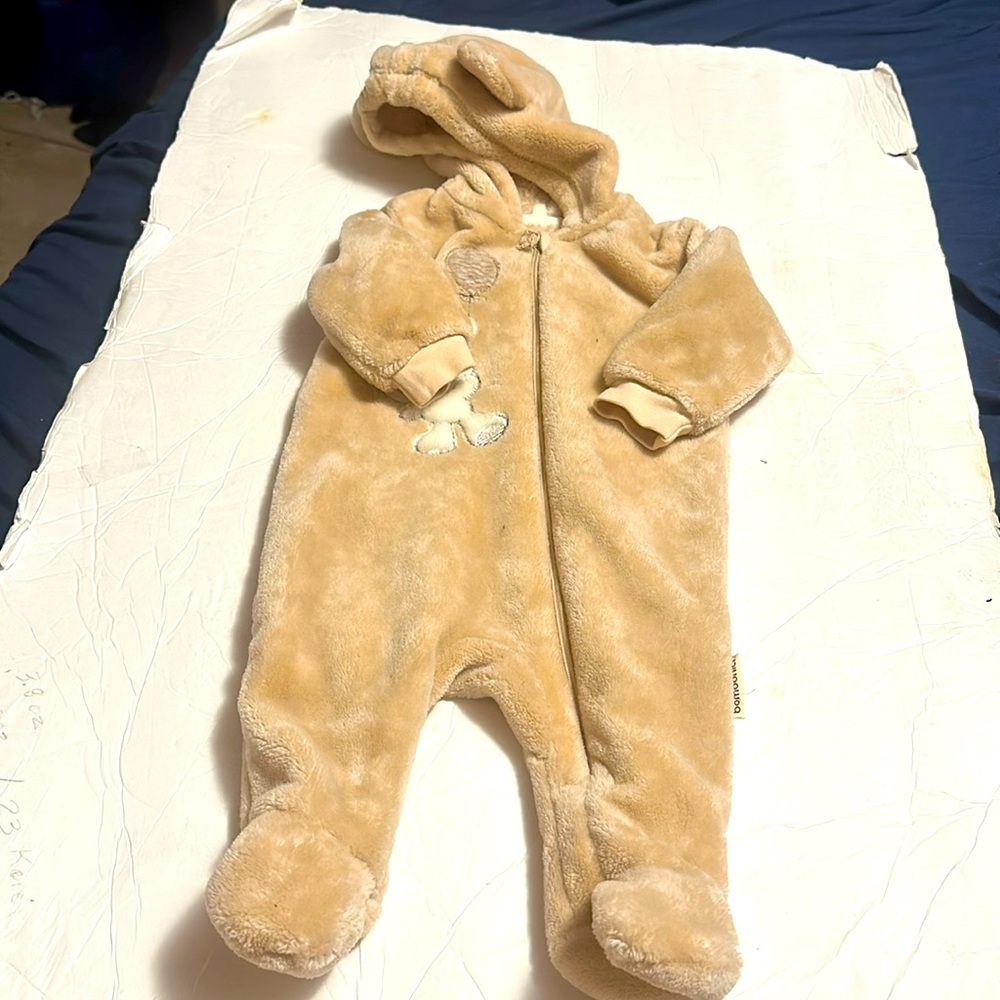 Bombonici boy tan winter jumpsuit sz 56=0-3M